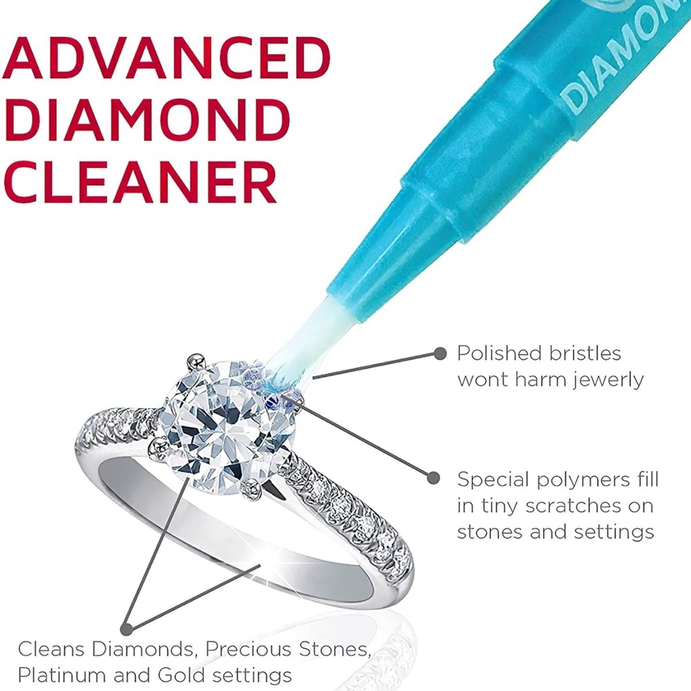 3 Pack Connoisseurs Diamond Dazzle Stik Light Blue Diamond Jewelry Cleaner 1.5mL - Picture 2 of 5